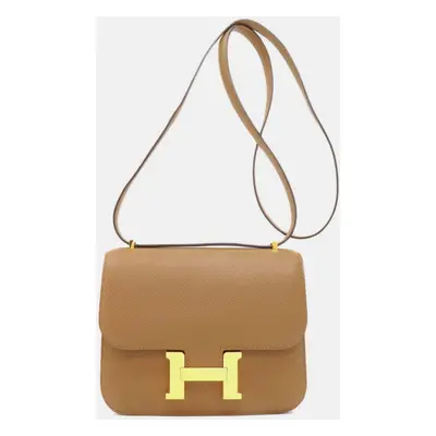 Hermes Brown Epsom Constance Bag