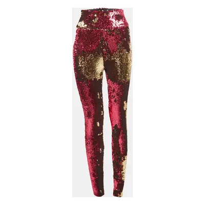 Alexandre Vauthier Fuchsia Pink Sequin Pants