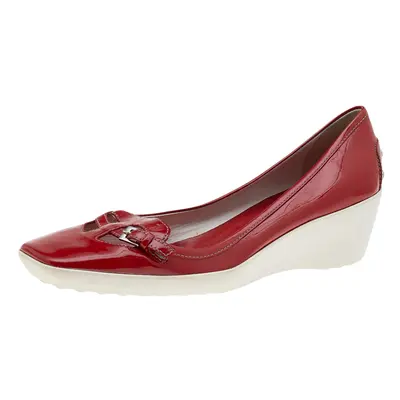 Tod's Red Patent Leather Pumps Size