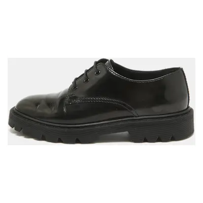 The Row Black Brushed Leather Ranger Derby Size 35.5