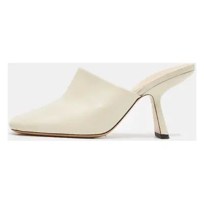 Nicholas Kirkwood Cream Leather Sandals Size