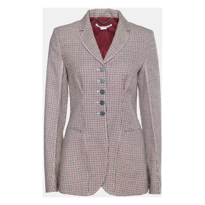 Stella McCartney Multicolor Houndstooth Wool Single Breasted Blazer