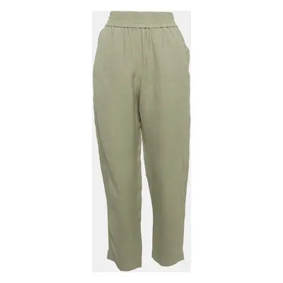 Brunello Cucinelli Grey Linen Blend Pants