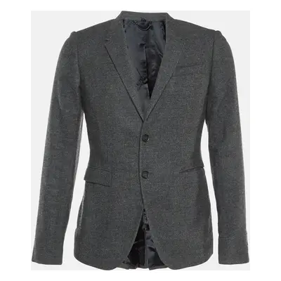 Burberry Prorsum Grey Wool Single Breasted Blazer