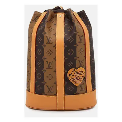 Louis Vuitton Noir Monogram stripe Randonnee Messenger