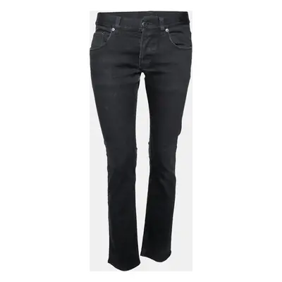 Prada Black Denim Tapered Fit Jeans