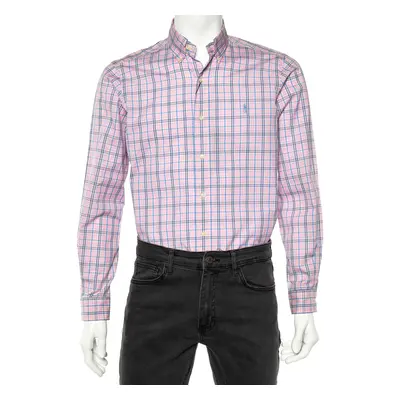 Ralph Lauren Pink Checked Cotton Long Sleeve Classic Fit Shirt