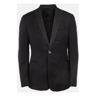 Z Zegna Black Wool Single Breasted Pants Suit