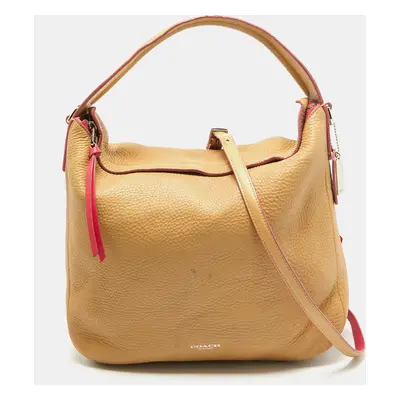 Coach Beige Leather Bleecker Hobo