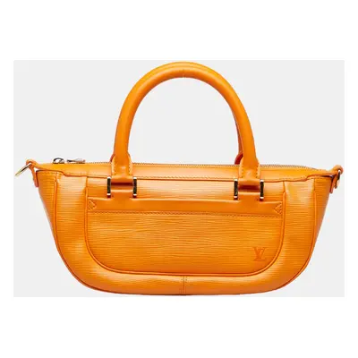 Louis Vuitton Orange Animal skin Epi Danura PM Handbag