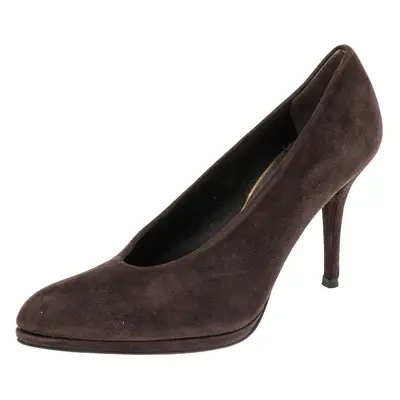 Stuart Weitzman Brown Suede Pumps Size