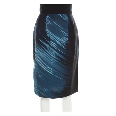 Marni Indigo Printed Cotton Skirt