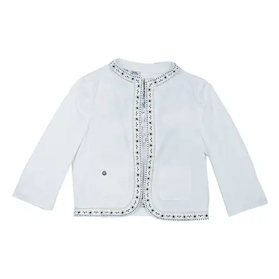 Roberto Cavalli Angels White Leather-Trim Jacket