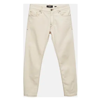 Fendi Cream Denim Skinny Jeans Waist 31"