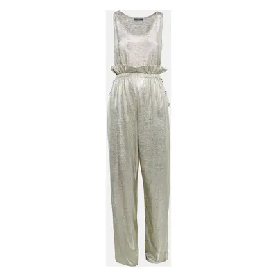 Balmain Metallic Jersey Pant & Top Set