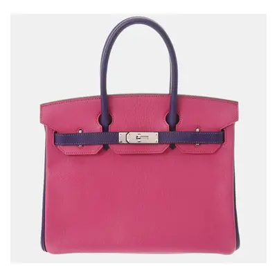 HERMES Birkin SP Order Rose Shocking/Iris Palladium Hardware P Stamp (Around 2012) Ladies Chevre