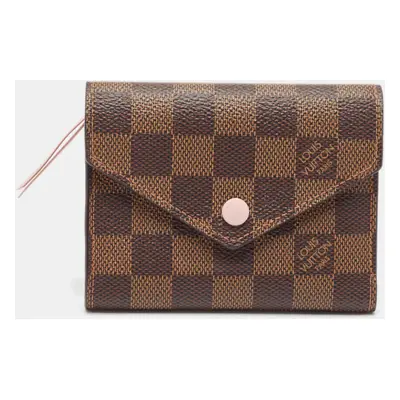 Louis Vuitton Damier Ebene Canvas Victorine Wallet