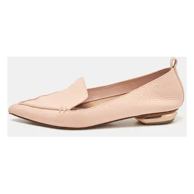 Nicholas Kirkwood Pink Leather Beya Loafers Size