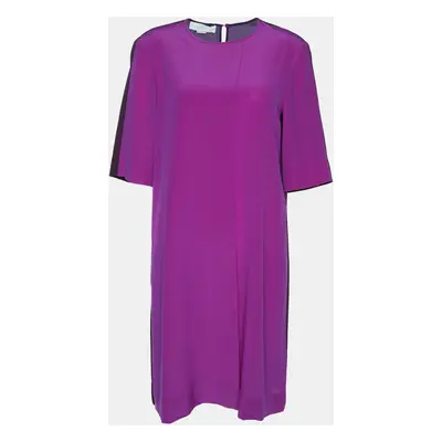 Stella McCartney Purple Silk Overlap Dress