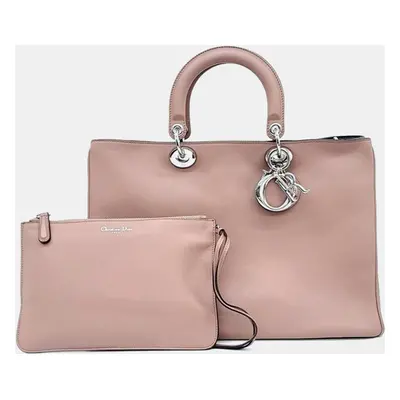 Dior Pink Leather Diorissimo Tote Bag