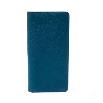 Louis Vuitton Blue Taurillon Leather Brazza Wallet