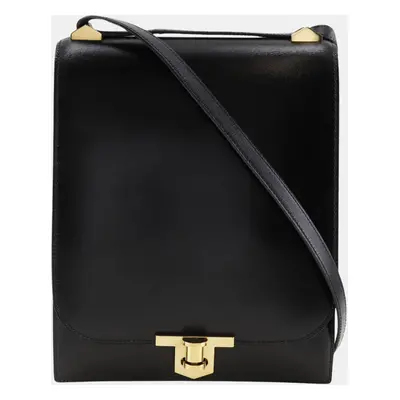 Hermes Black Leather Chaine d'Ancre Bag