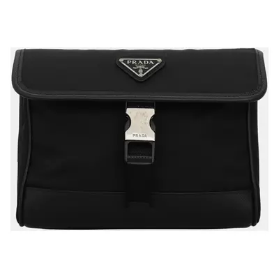 Prada Black Re-Nylon And Saffiano Leather Smartphone Case