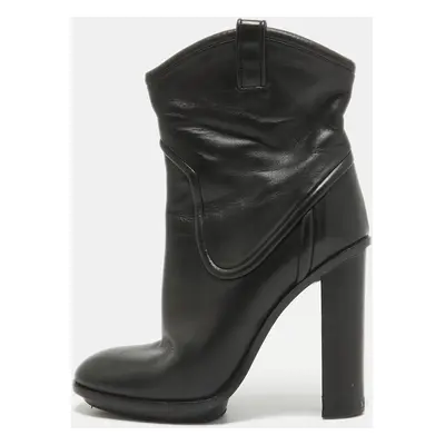 Gucci Black Leather Ankle Boots Size