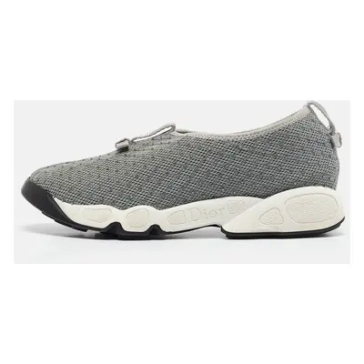 Dior Grey Mesh Fusion Slip On Sneakers Size 38.5