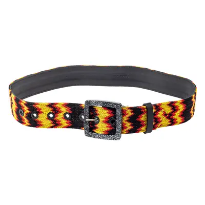 Missoni Multicolour Fabric and Leather Buckle Belt CM