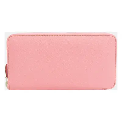 Hermes Azap Long Women's Epsom Leather Long Wallet (bi-fold) Rose Confe BF563234