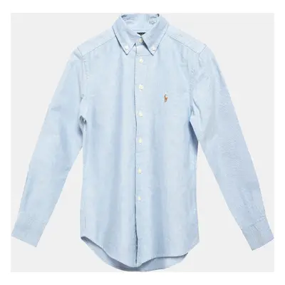 Polo Ralph Lauren Blue Cotton Button Front Shirt 8Yrs