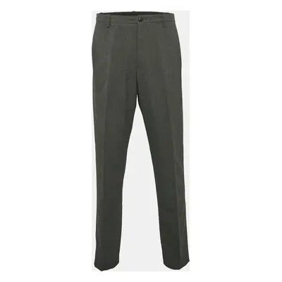 Giorgio Armani Grey Crepe Formal Trousers