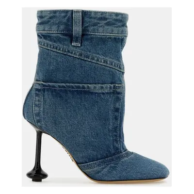 Loewe Blue Denim Toy Panta Ankle Boots EU