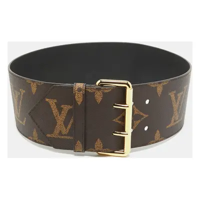 Louis Vuitton Monogram Canvas Oversized Wide Buckle Belt 80CM