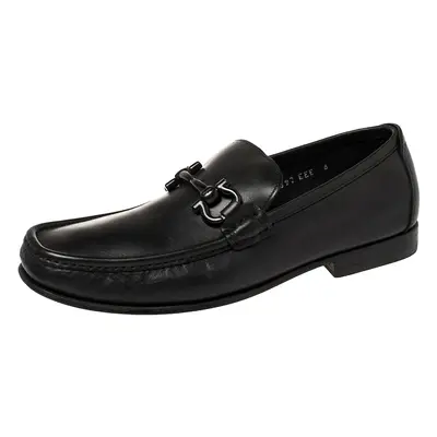 Salvatore Ferragamo Black Leather Parigi Loafers Size