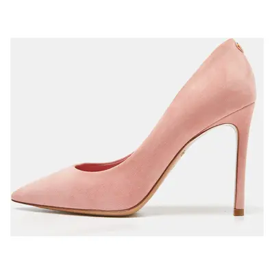 Louis Vuitton Pink Suede Pointed Toe Pumps Size 38.5