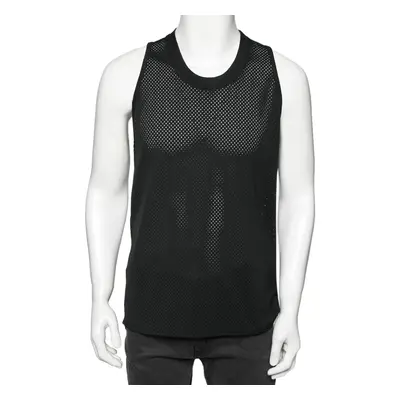 Fear of God Black Perforated Knit Sleeveless T-Shirt