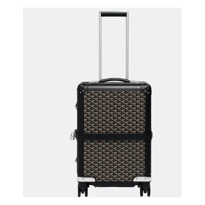 Goyard Black Goyardine Canvas & Clamecy Cowhide Bourget PM Trolley Case