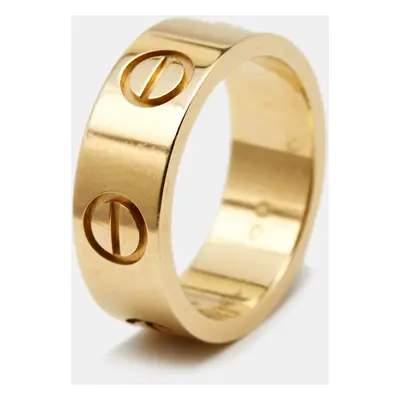 Cartier Love 18k Yellow Gold Band Ring Size