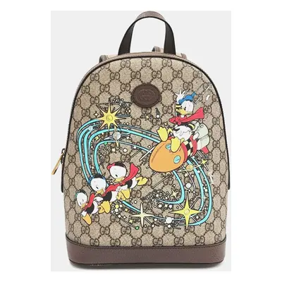 Gucci x Disney GG Supreme Monogram Donald Duck Small Interlocking G Dome Backpack