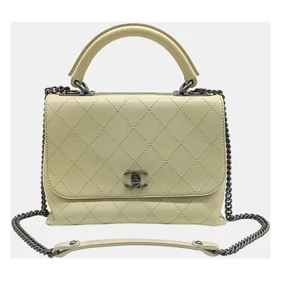 Chanel Ivory Tone Tote and Shoulder Bag