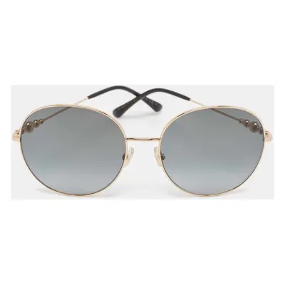 Jimmy Choo Black Gradient Birdie/S Round Sunglasses