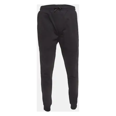 Alexander McQueen Black Heavy Knit Zipper Detail Joggers