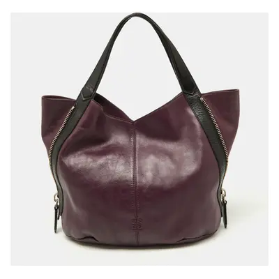 Givenchy Purple/Black Double Sided Zip Hobo