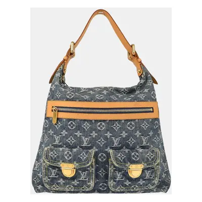 Louis Vuitton Blue Monogram Denim Baggy GM Shoulder Bag