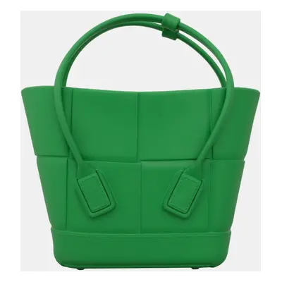 Bottega Veneta Green Rubber Mini Arco Bag