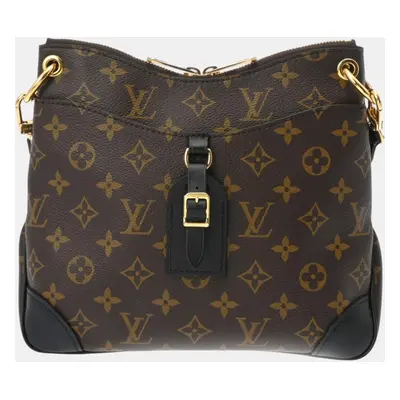 Louis Vuitton Brown/Noir Canvas Monogram Odeon NM PM Shoulder Bag