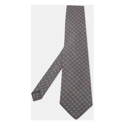 Giorgio Armani Cravatte Patterned Silk Traditional Tie