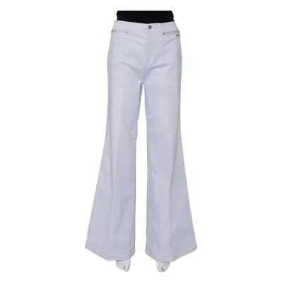 Roberto Cavalli Lavender Cotton Bootcut Trousers